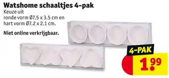 Kruidvat Watshome schaaltjes 4-pak aanbieding