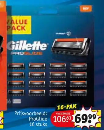 Kruidvat Gillette ProGlide 16 stuks aanbieding