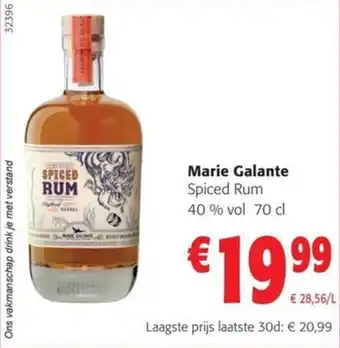 Colruyt Marie Galante Spiced Rum 40 % vol 70 cl aanbieding