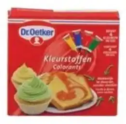 Colruyt Dr. Oetker Kleurstoffen 4 x 10 g aanbieding