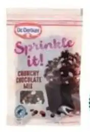 Colruyt Dr. Oetker Sprinkle it! Crunchy chocolate mix 50 g aanbieding