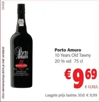 Colruyt Porto Amuro 10 Years Old Tawny 20% vol 75 cl aanbieding