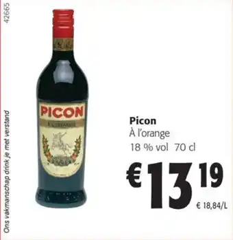 Colruyt Picon À l'orange 18 % vol 70 cl aanbieding