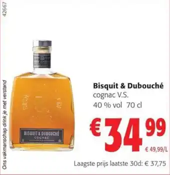 Colruyt Bisquit & Dubouché cognac V.S. 40 % vol 70 cl aanbieding