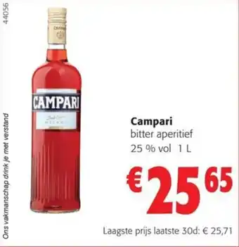 Campari bitter aperitief 25 % vol 1 L
