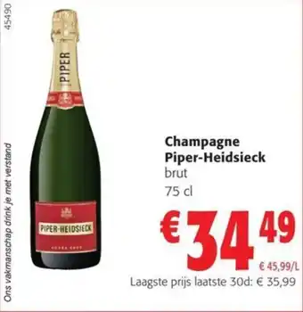 Colruyt Champagne Piper-Heidsieck brut 75 cl aanbieding