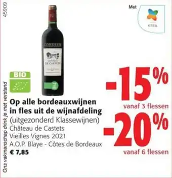 Colruyt Château de Castets Vieilles Vignes 2021 aanbieding