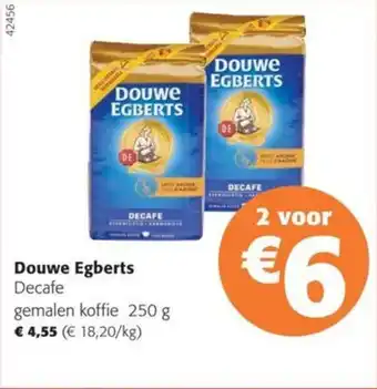 Colruyt Douwe Egberts Decafe gemalen koffie 250 g aanbieding