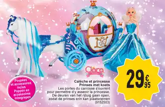 Cora Calèche et princesse Prinses met koets aanbieding