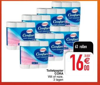 Cora Toiletpapier aanbieding