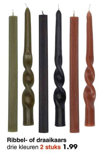 Wibra Ribbel- of draaikaars aanbieding