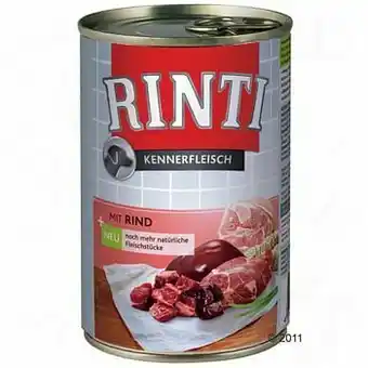 Zooplus 6x400g Rinti "Kennerfleisch" Kip Hondenvoer aanbieding