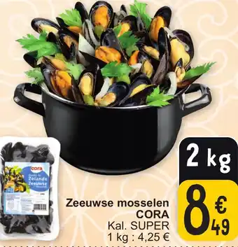 Cora Zeeuwse mosselen CORA 2kg aanbieding