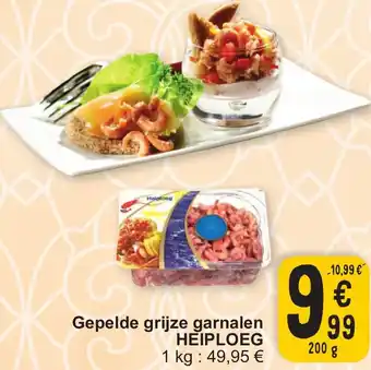 Cora Gepelde grijze garnalen HEIPLOEG 200g aanbieding