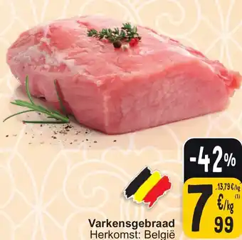 Cora Varkensgebraad aanbieding