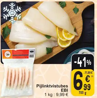Cora Pijlinktvistubes EBI 700g aanbieding