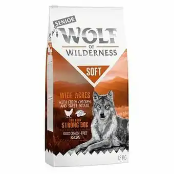 Zooplus 12kg Senior ’Soft Wide Acres’ Kip Wolf of Wilderness Hondenvoer aanbieding