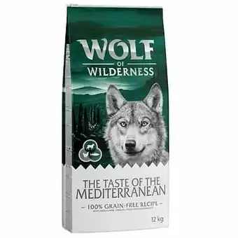 Zooplus 12kg The Taste Of The Mediterranean Wolf of Wilderness Hondenvoer aanbieding