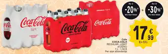 Cora Coca-Cola Cola regular , Light of Zero 8 x 1.5L aanbieding