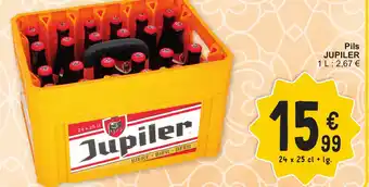 Jupiler Pils 24 x 25cl + lg.
