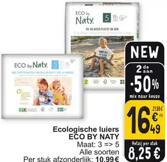 ECO BY NATY Ecologische luiers