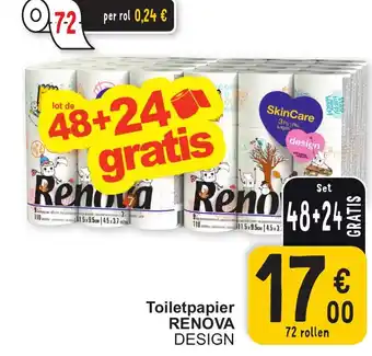 Cora RENOVA DESIGN Toiletpapier aanbieding