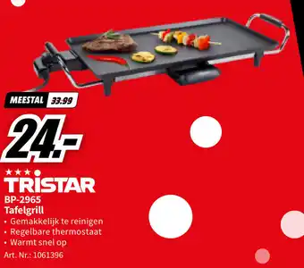 TRISTAR BP-2965 Tafelgrill