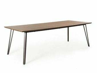 Deba Meubelen Tafel met V-poot - Eiken Brownwash Hout aanbieding