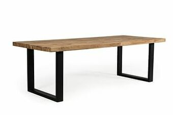 Deba Meubelen Tafel BO - Naturel eiken/metaal Hout aanbieding