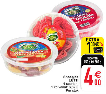 Cora Snoepjes lutti aanbieding