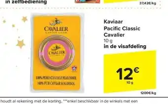 Carrefour Kaviaar pacifi c classic cavalier 10 g aanbieding