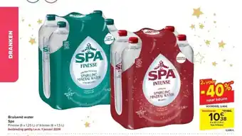Carrefour Bruisend water spa aanbieding