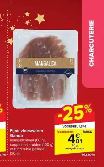 Carrefour Fijne vleeswaren ganda aanbieding