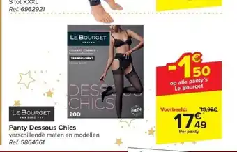 Carrefour Panty dessous chics aanbieding