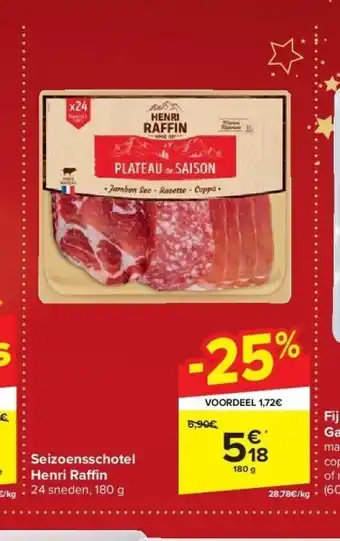 Carrefour Seizoensschotel henri ra n aanbieding