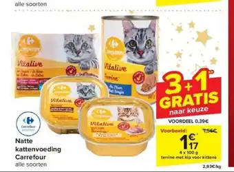 Carrefour Natte kattenvoeding carrefour aanbieding