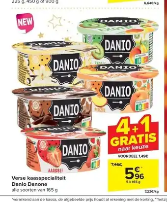 Carrefour Verse kaasspecialiteit danio danone aanbieding