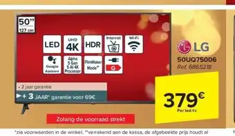 Carrefour Lg 50uq75006 aanbieding