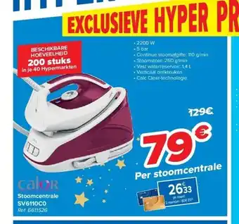 Carrefour Stoomcentrale sv6110c0 aanbieding
