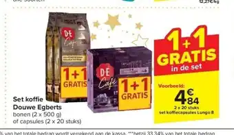 Carrefour Set ko e douwe egberts aanbieding
