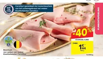 Carrefour Beenham van varken van weleer kwaliteitsketen carrefour aanbieding