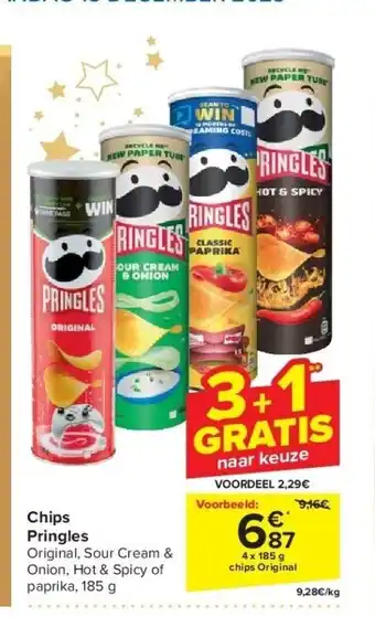 Carrefour Chips pringles aanbieding