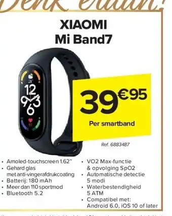 Carrefour Xiaomi mi band7 aanbieding