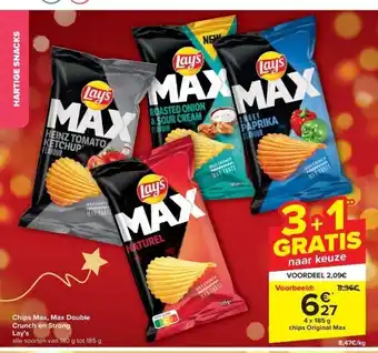 Chips max, max double crunch en strong lay’s