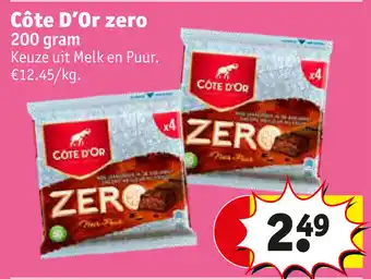 Kruidvat Cote D'Or zero 200gram aanbieding