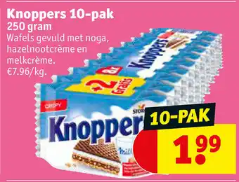 Kruidvat Knoppers 10-pak 250 gram aanbieding