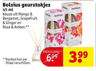 Kruidvat Bolsius geurstokjes 45 ml aanbieding