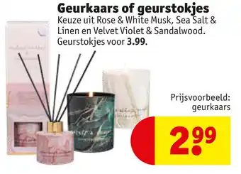 Kruidvat Geurkaars of geurstokjes aanbieding