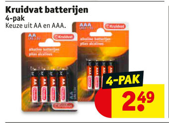 Kruidvat Kruidvat batterijen 4-pak aanbieding