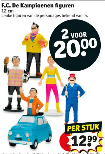 Kruidvat F.C. De Kampioenen figuren 12 cm aanbieding